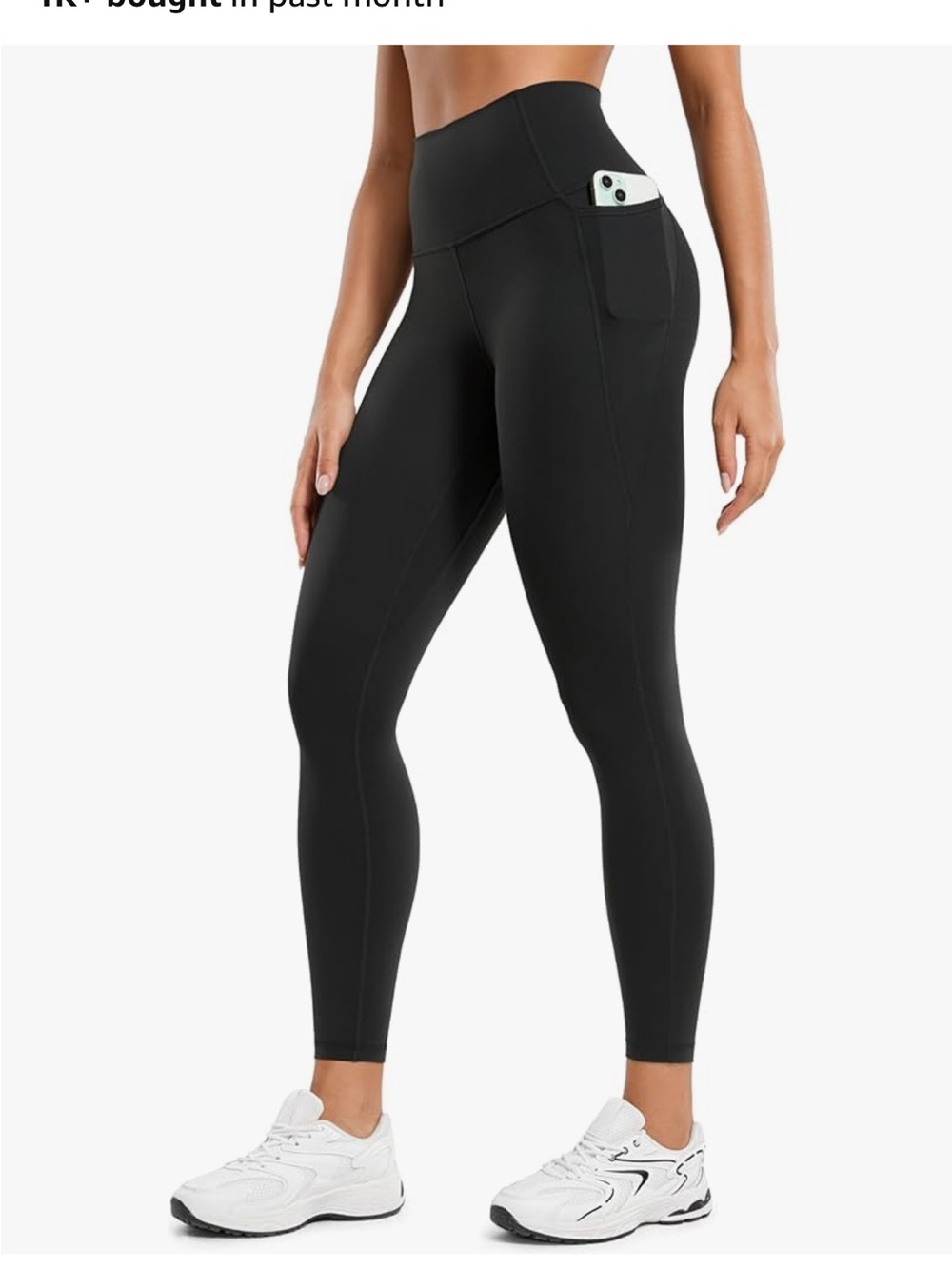 CRZ YOGA Butterluxe Workout Leggings Pockets 25'' - High Waisted Black S